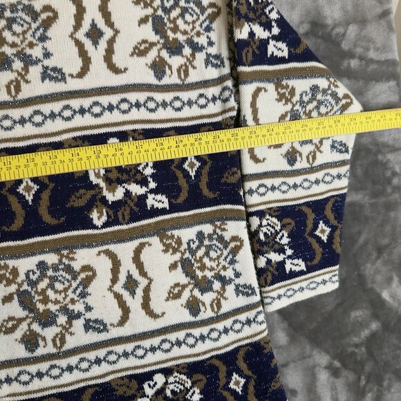 Vintage Huntington Ridge Pullover Sweater Made In USA Size Large Floral Design - Picture 5 of 8